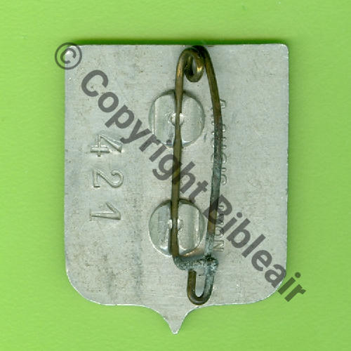 25.1 1940.43 GROUPE 1.25  A.AUGIS LYON 1Ligne Griffes Dos lisse irreg Alu Peint No421 Src.Y.GENTY 170Eur(x7) 